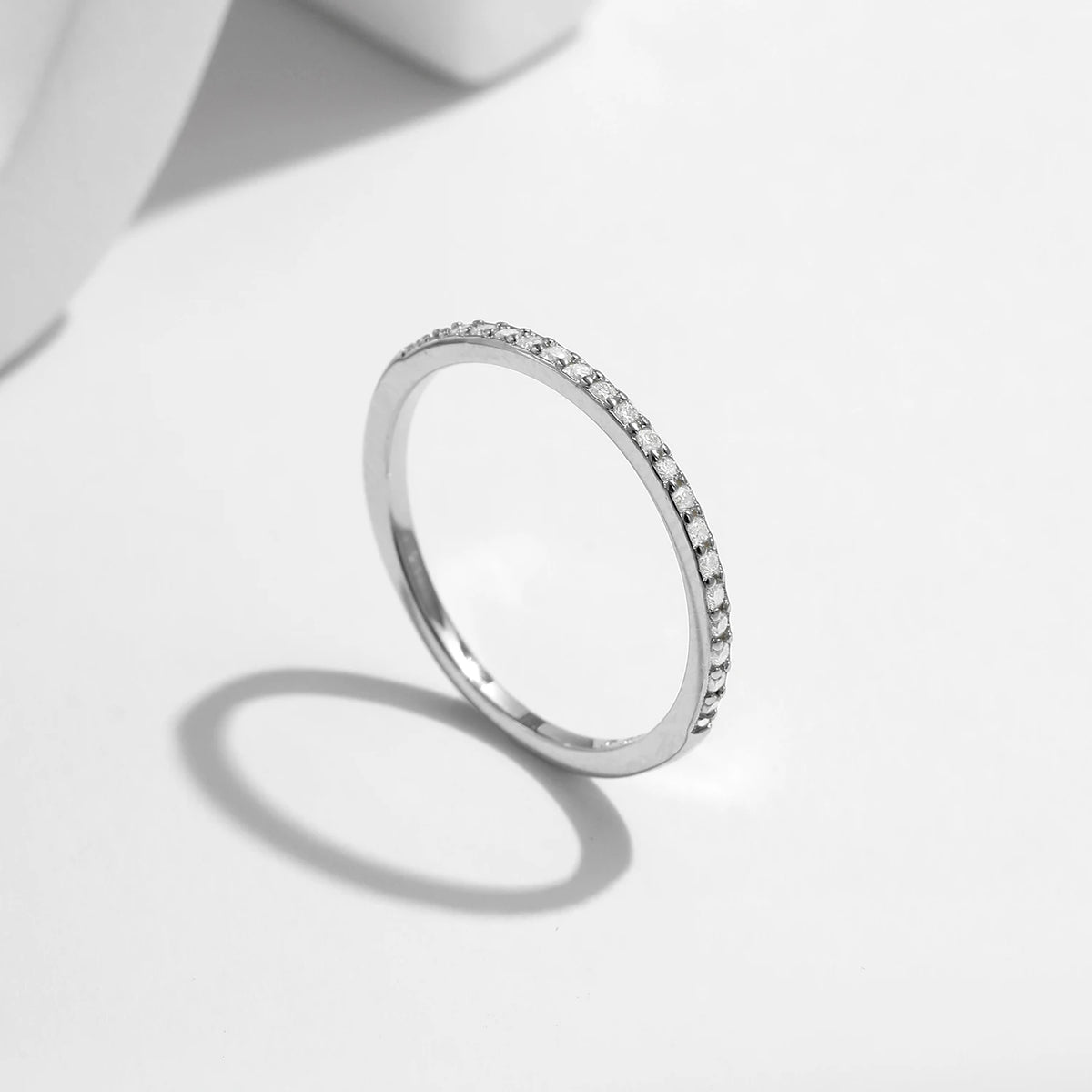 Halora Moissanite Eternity Band in 925 Sterling Silver