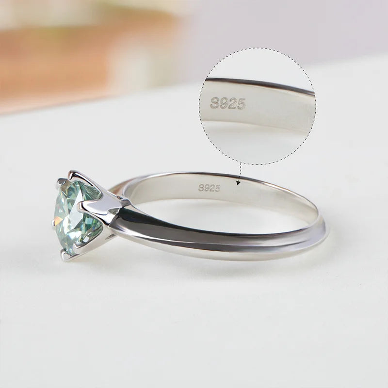 Maréa Colored Moissanite Solitaire Ring