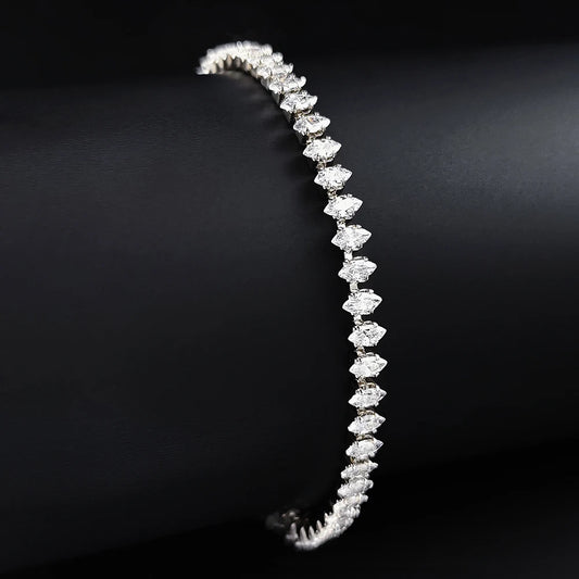 Marquette Mixed-Cut Tennis Bracelet