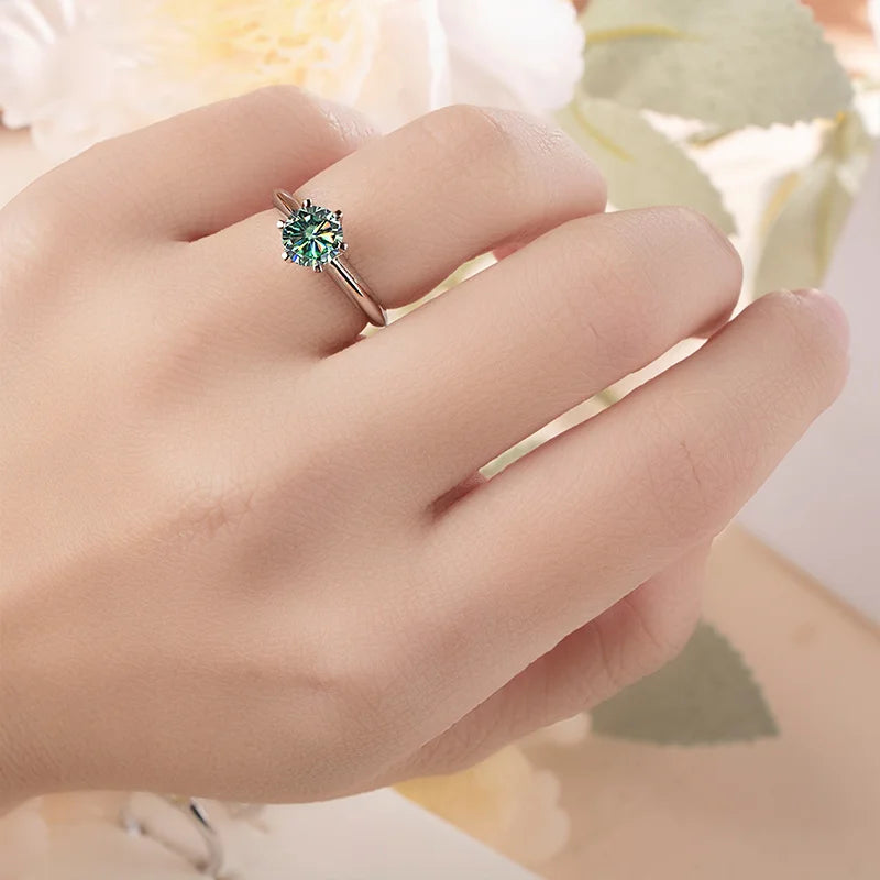Maréa Colored Moissanite Solitaire Ring