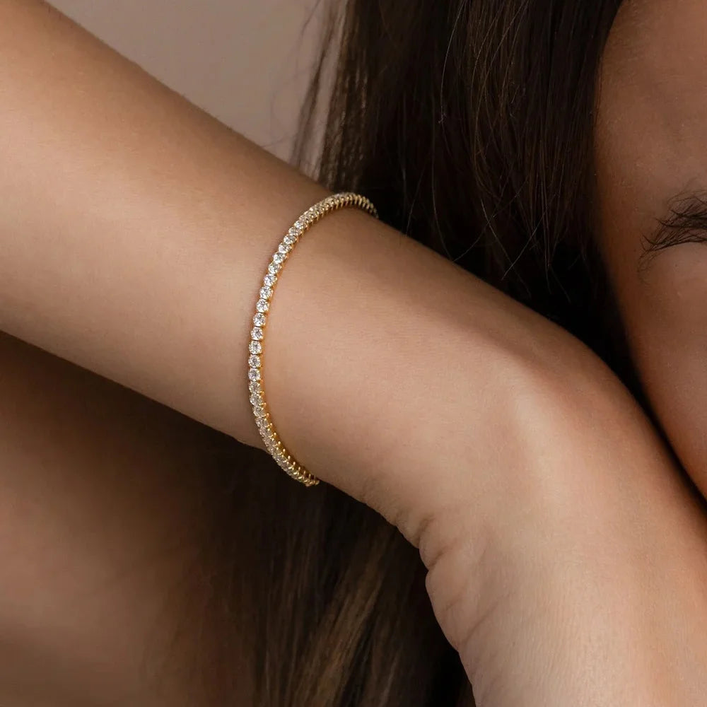 Everline Dainty Stainless Steel Tennis Bracelet