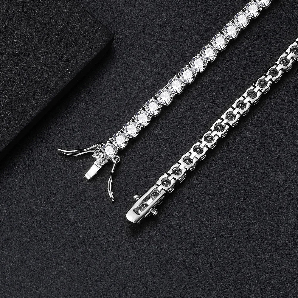 Lumivé Moissanite Tennis Bracelet in 925 Sterling Silver