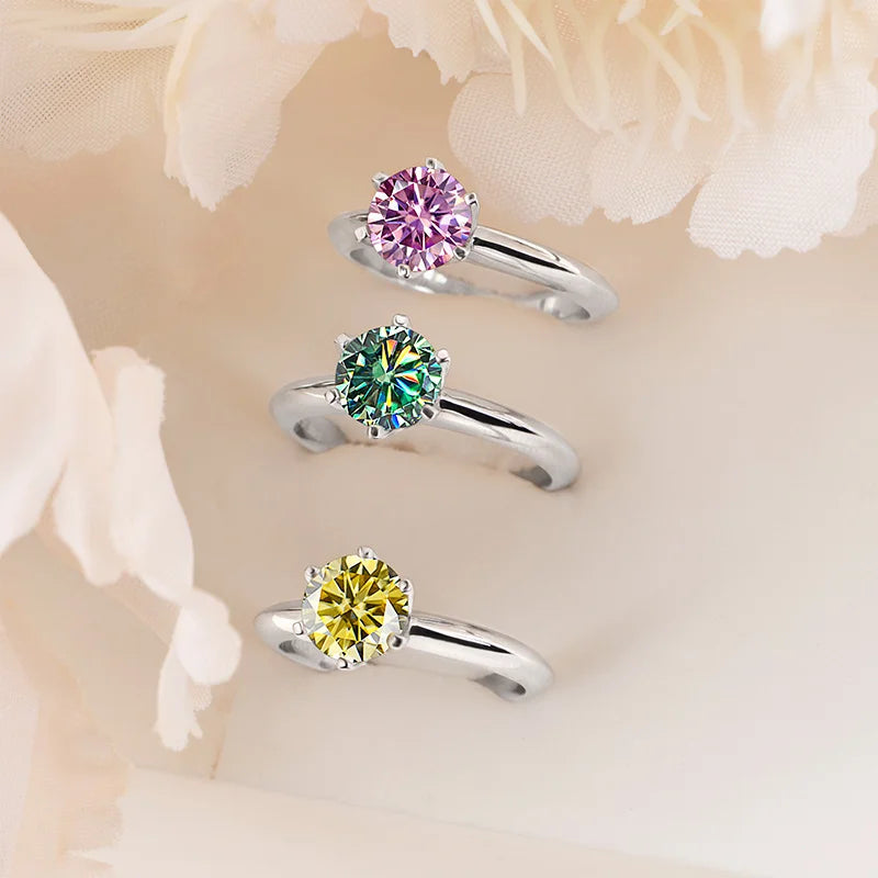 Maréa Colored Moissanite Solitaire Ring