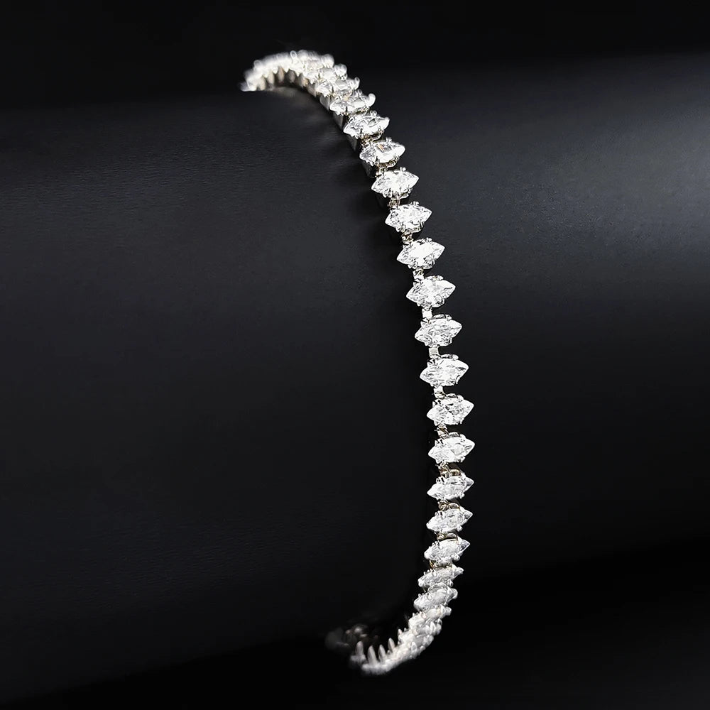 Marquette Mixed-Cut Tennis Bracelet