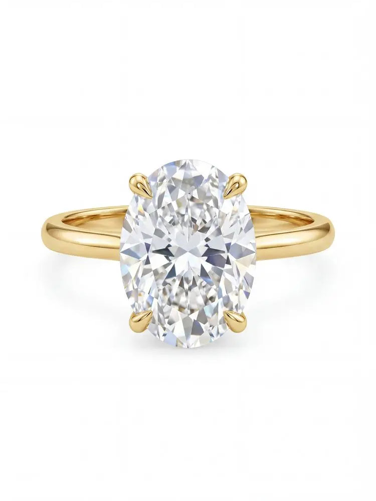 Ovelle Oval Statement Ring in 925 Sterling Silver