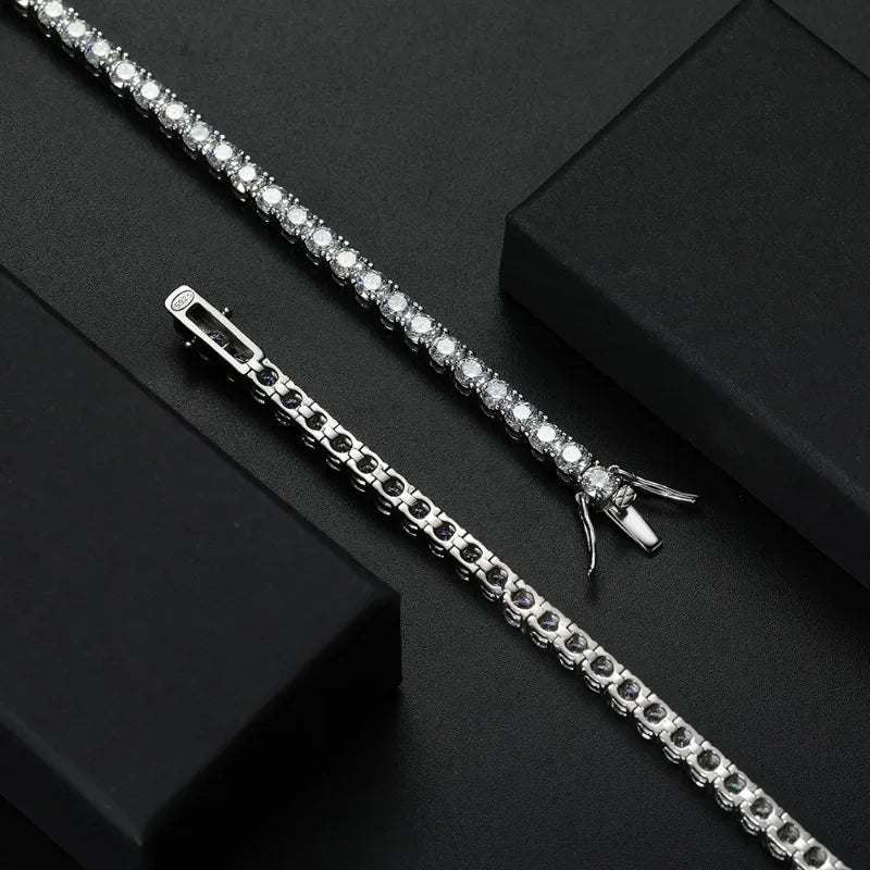 Lumivé Moissanite Tennis Bracelet in 925 Sterling Silver