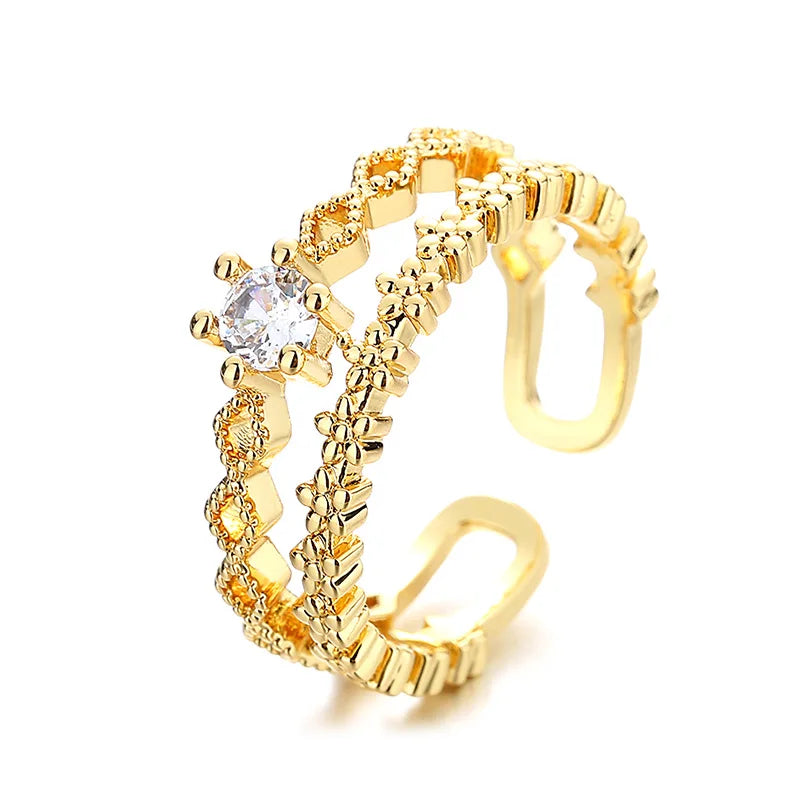 Lacey Lace Filigree Adjustable Ring in 925 Silver