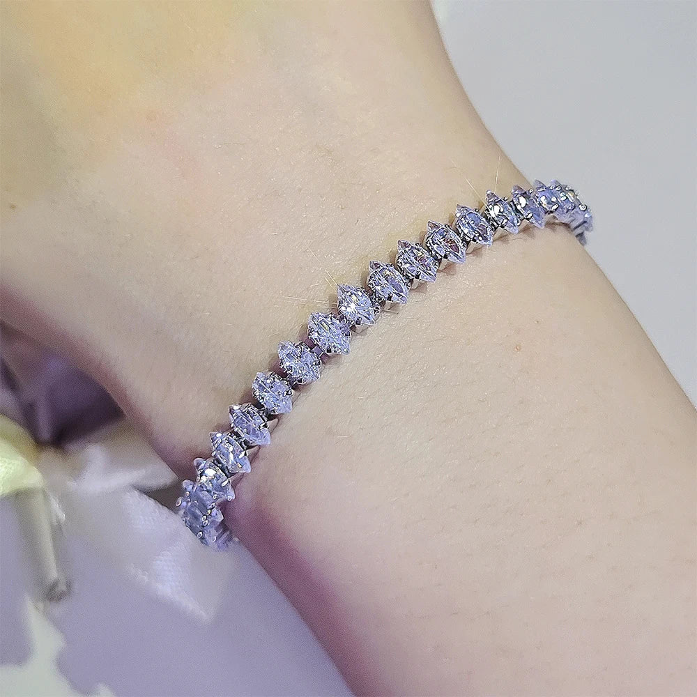 Marquette Mixed-Cut Tennis Bracelet