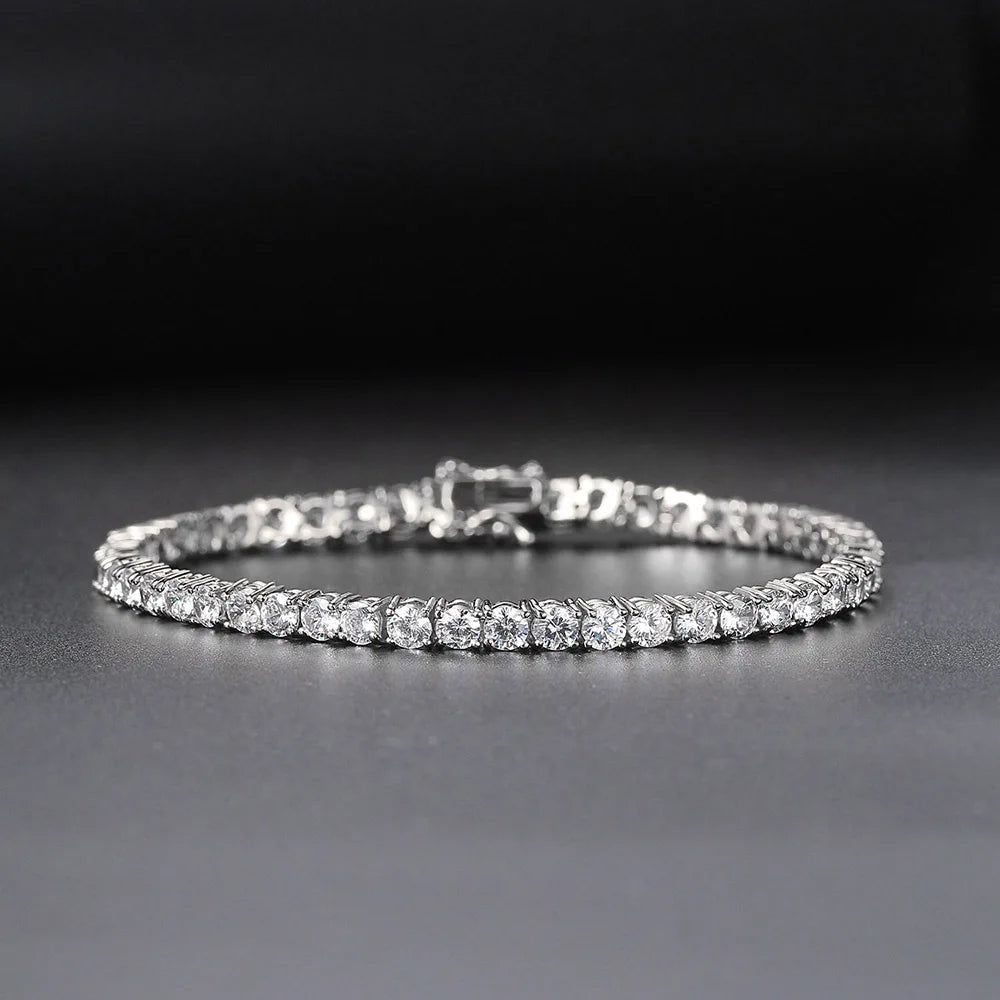 Lumivé Moissanite Tennis Bracelet in 925 Sterling Silver