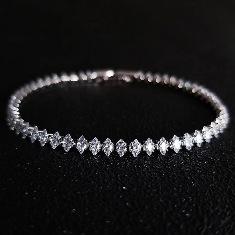 Marquette Mixed-Cut Tennis Bracelet