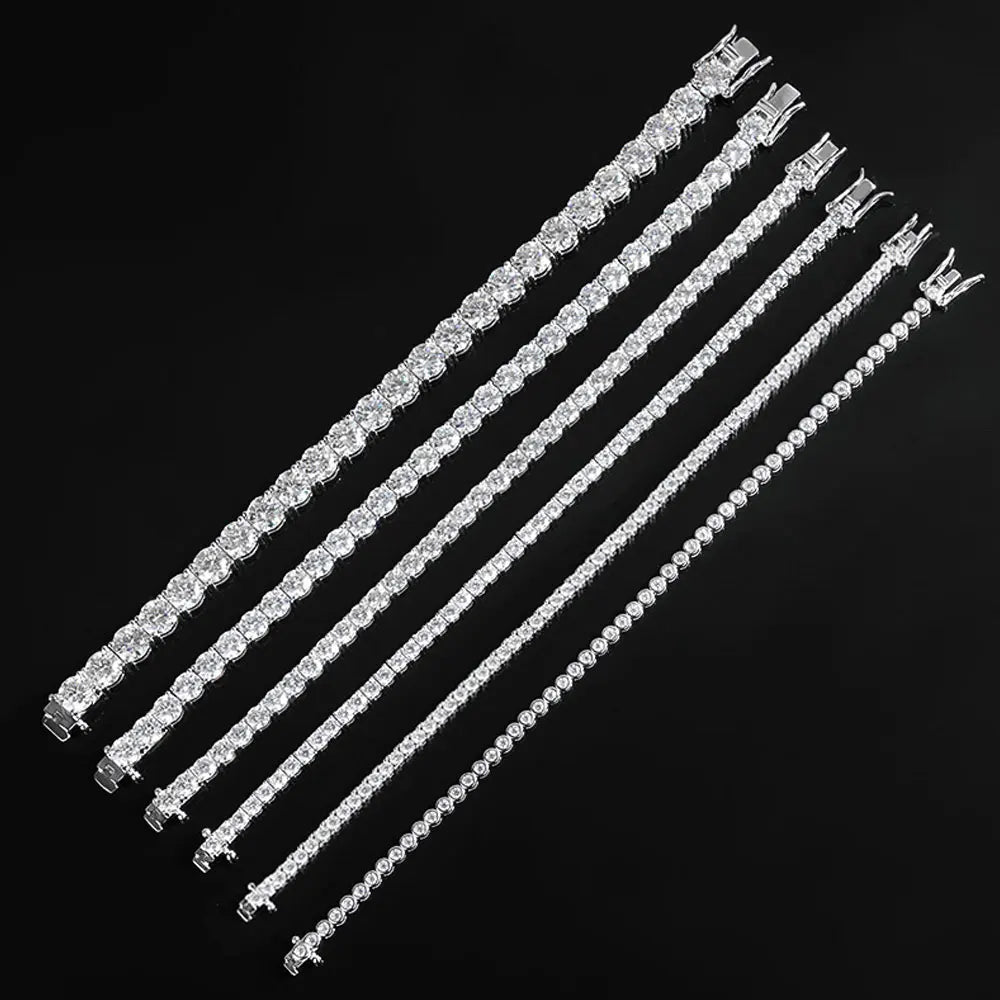 Lumivé Moissanite Tennis Bracelet in 925 Sterling Silver