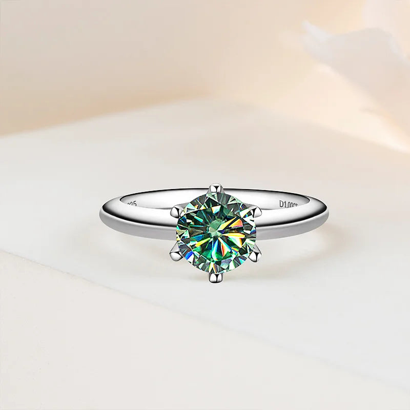 Maréa Colored Moissanite Solitaire Ring